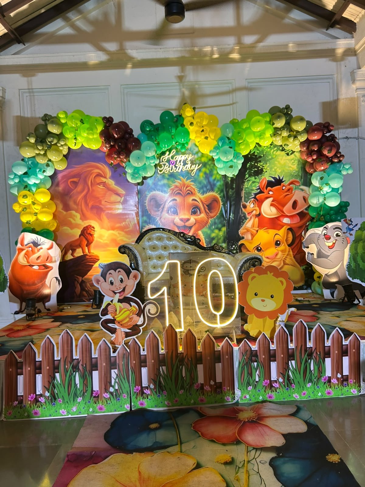 Kids Jungle Theme Birthday Decoration