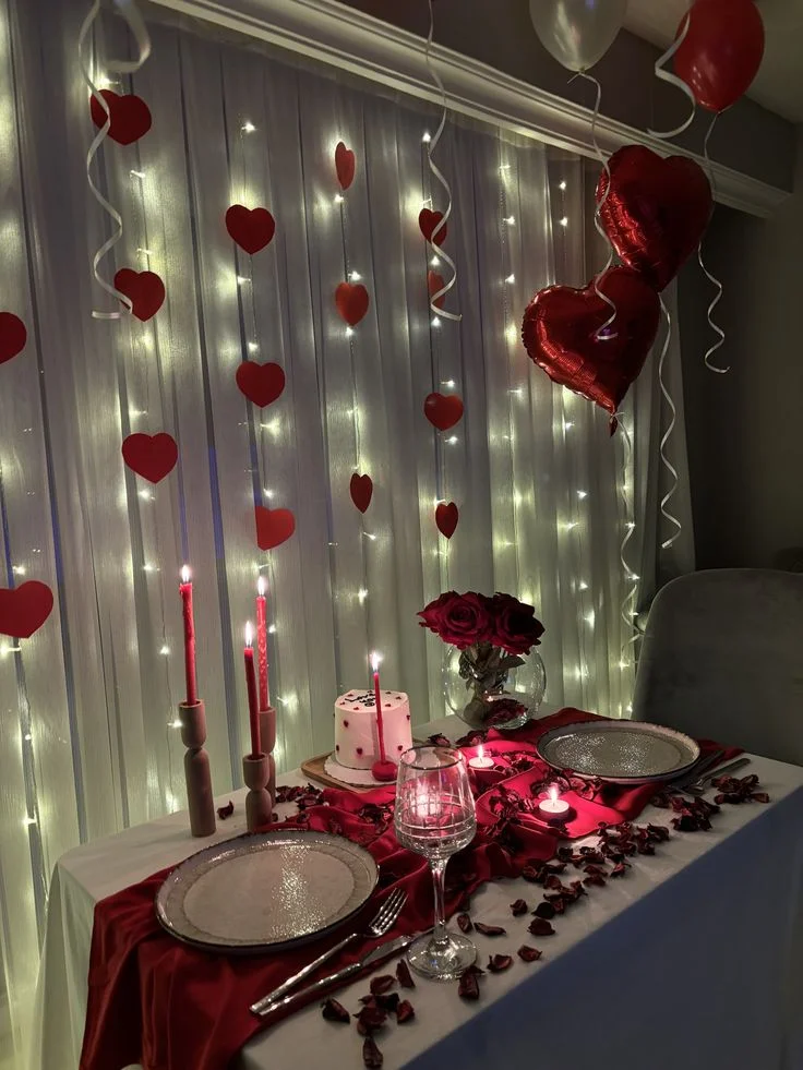 Candlelight Romantic Dinner Setup